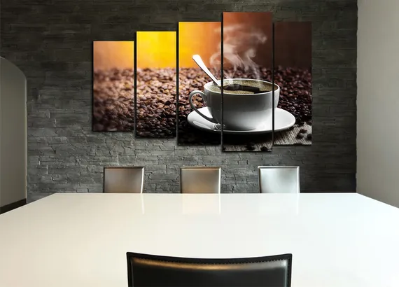 Модульная картина "Аромат кофе"