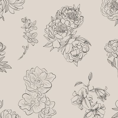 растительные мотивы. цветы пионы лилии орхидеи