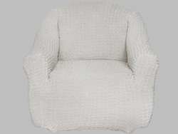 Чехол на кресло без оборки Модерн, цвет Слоновая кость