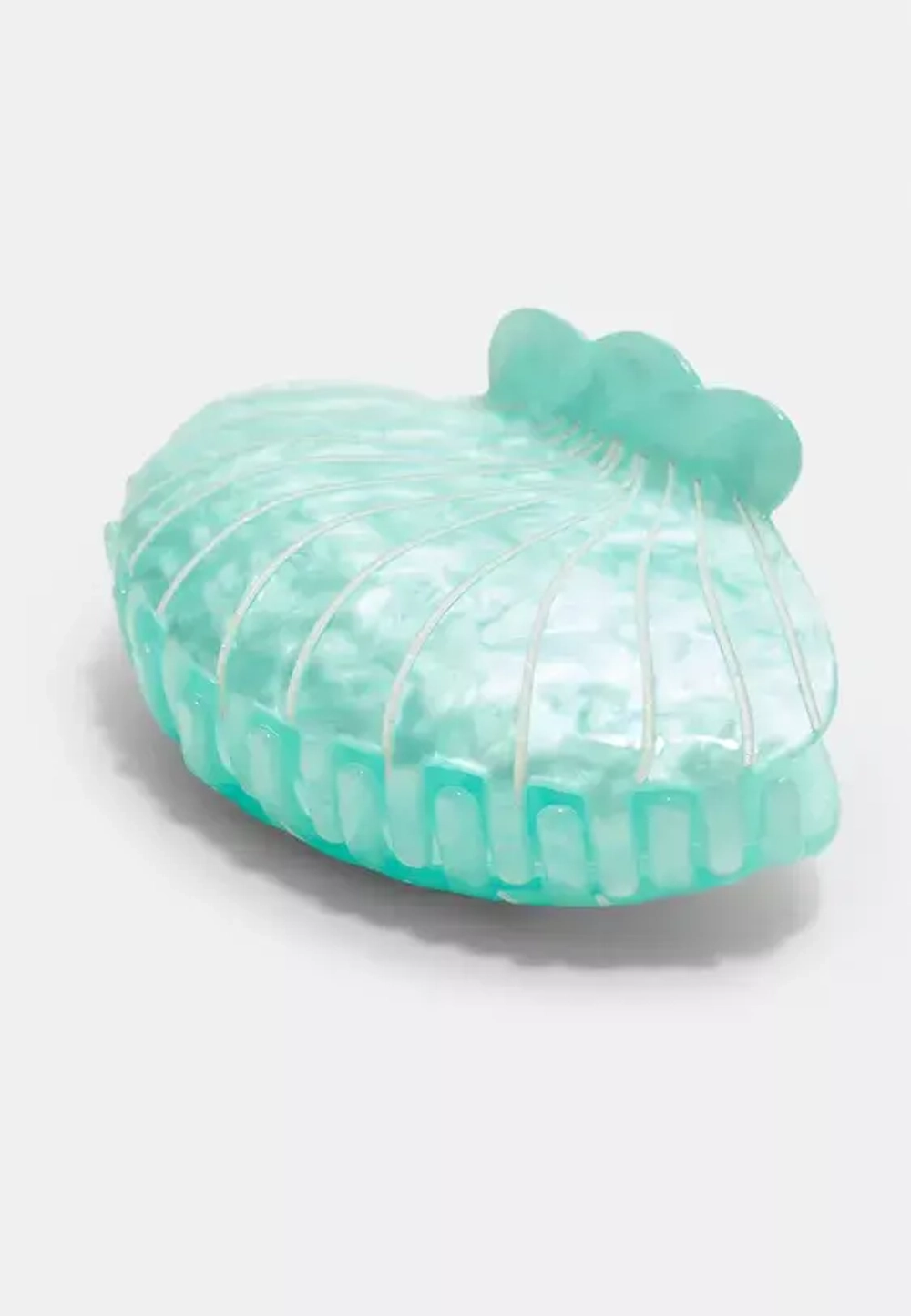 STRADIVARIUS Заколка для волос в форме морской раковины, небесно-голубой