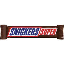 SNICKERS Батончик шоколадный Супер, 80г*32шт, блок 4шт