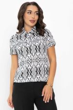 Поло Тренди (белое/узор) Б14094-10М LT Collection