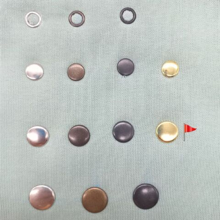 Кнопки ALFA 12.5мм Комплект 10шт цвет золото