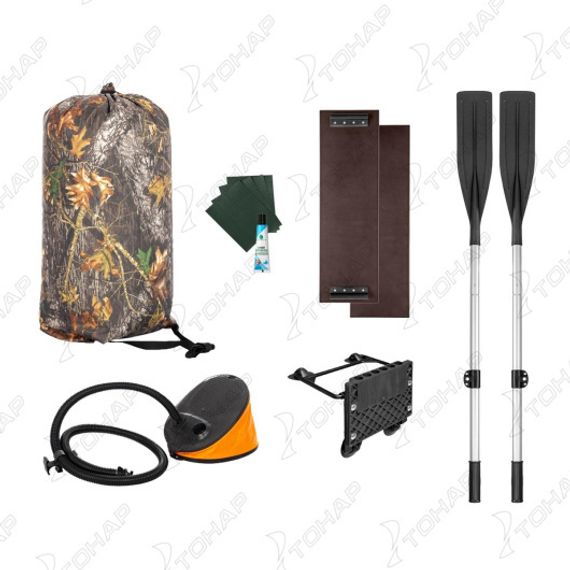 Лодка Тонар Шкипер А260НТ надувное дно, навесной транец, зеленый