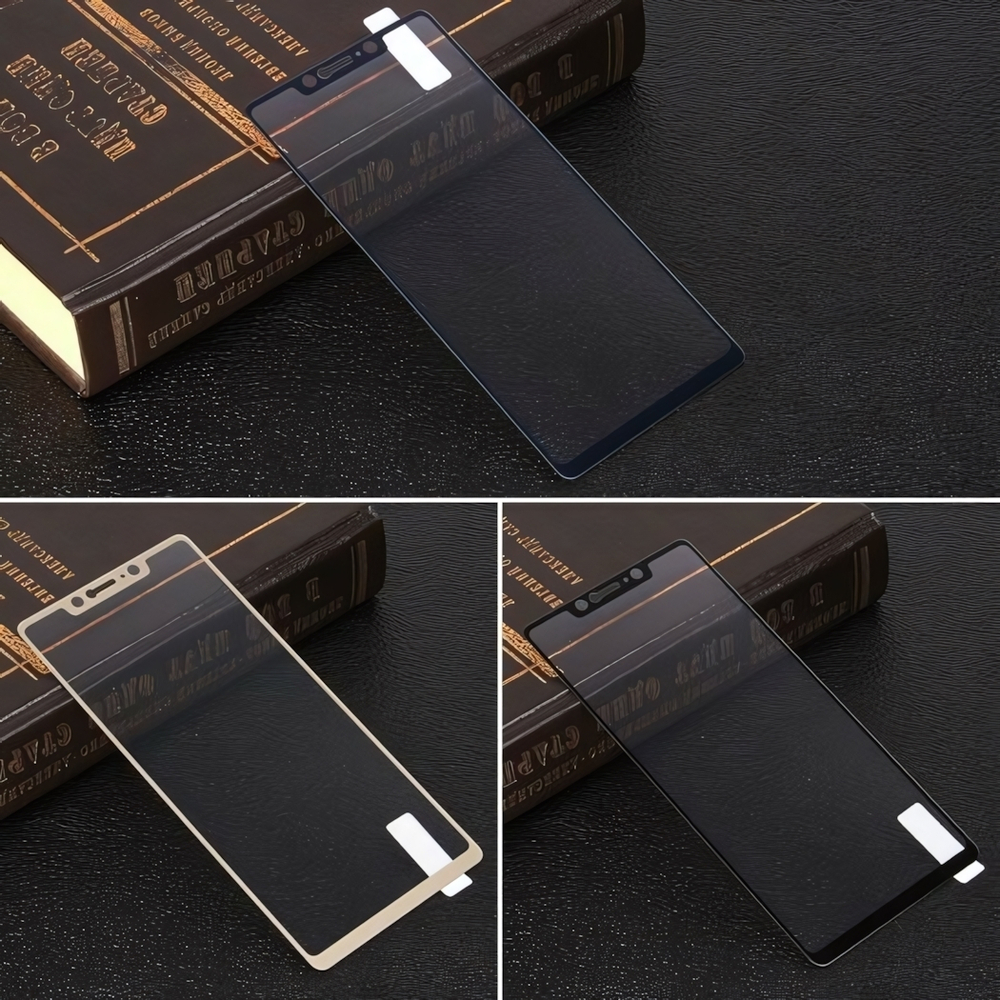 Защитное стекло для Xiaomi Mi8 SE на полный экран, 009288 Синий