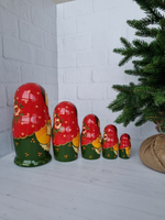 Матрешка с зайчиком 5 мест