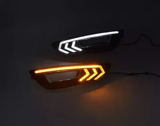 Дневные ходовые огни Форд Фокус 3 2015-2017 V14 Type с повторителем сигнала поворота