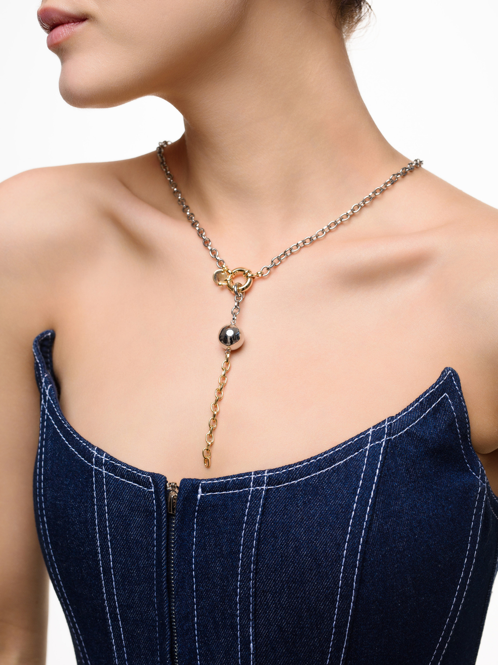 Колье "Brutal Ball" Bicolor