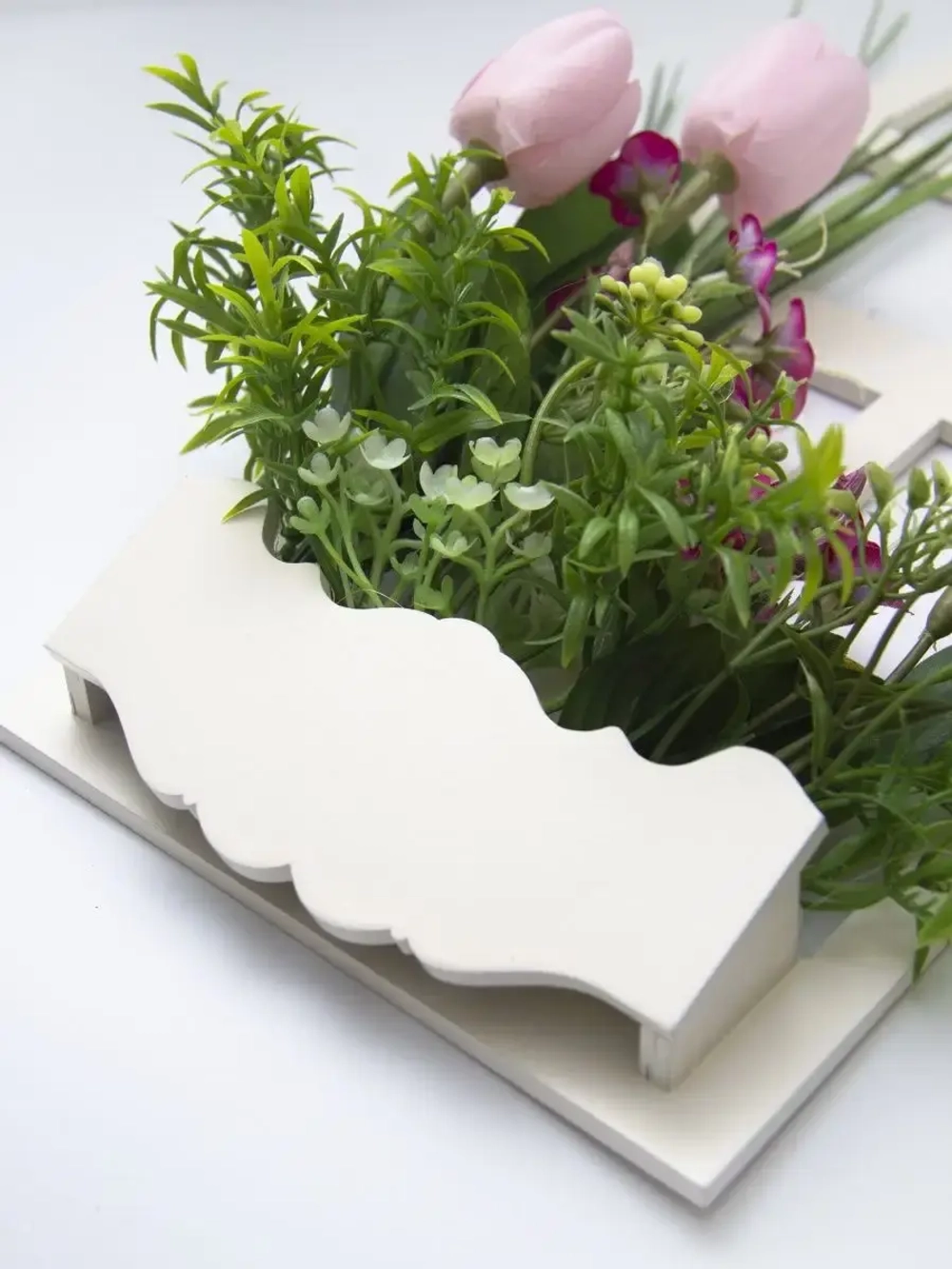 Панно на стену для интерьера "Окно с цветами"