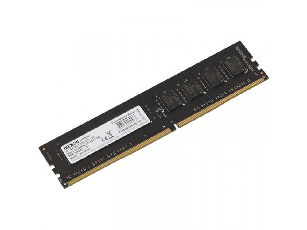 Оперативная память AMD Radeon R7 Performance R748G2133U2S-UO, DDR4 1х 8ГБ 2133 МГц, DIMM, OEM