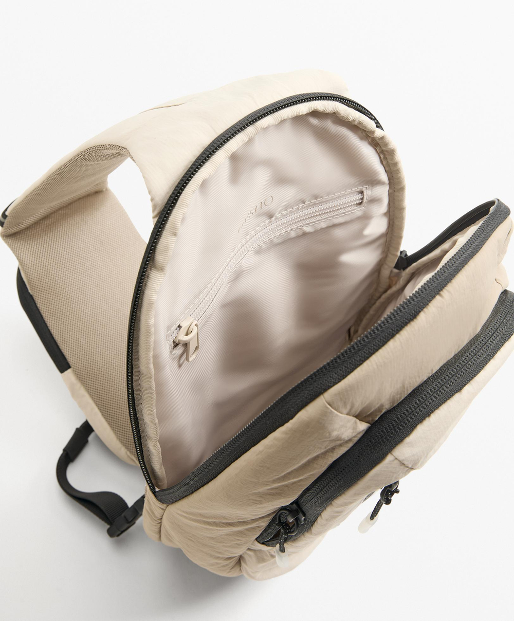 Oysho Сумка через плечо с двойной адаптацией, бежевый