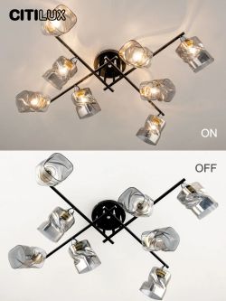 Citilux Клаус CL134185 Люстра потолочная Чёрная