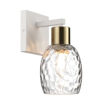 Бра 1*Е27 6583/1W белый/золотой/прозрачный Ice Lumion