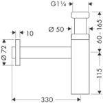 Сифон Hansgrohe Flowstar S 52105000