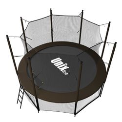 Батут UNIX line Black&Brown 8 ft (inside)
