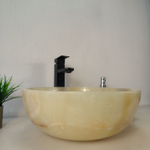 Раковина из оникса Bowl Yellow BO-66077 40*40*15 из натурального камня