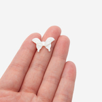 Бабочка из белого перламутра речных ракушек, 13*20мм