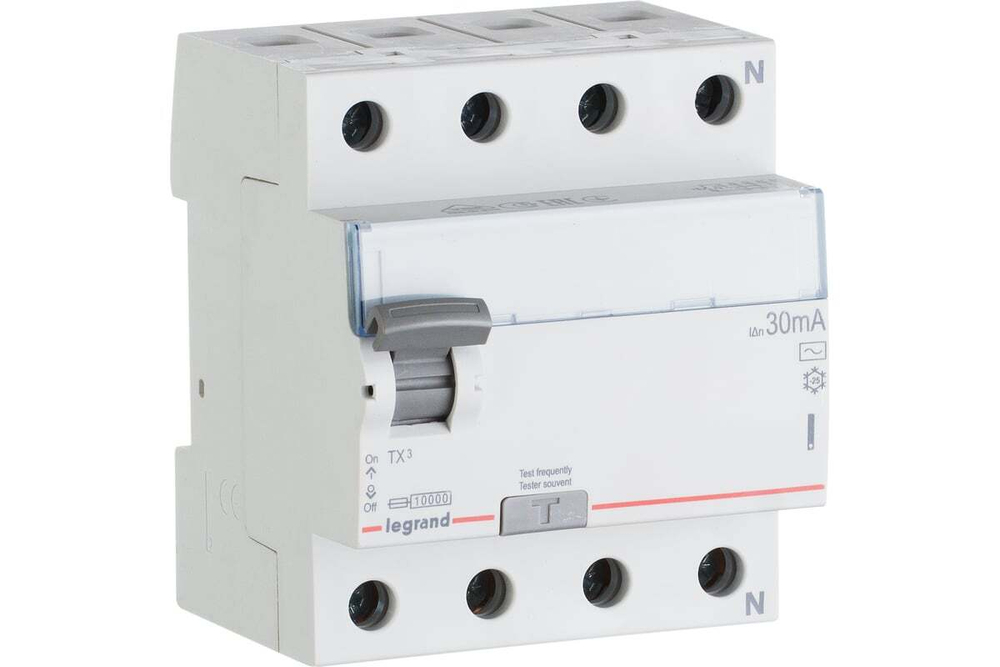 Выключатель дифференциального тока УЗО ВДТ 4п 40А 300ma -AC Tx3 Legrand