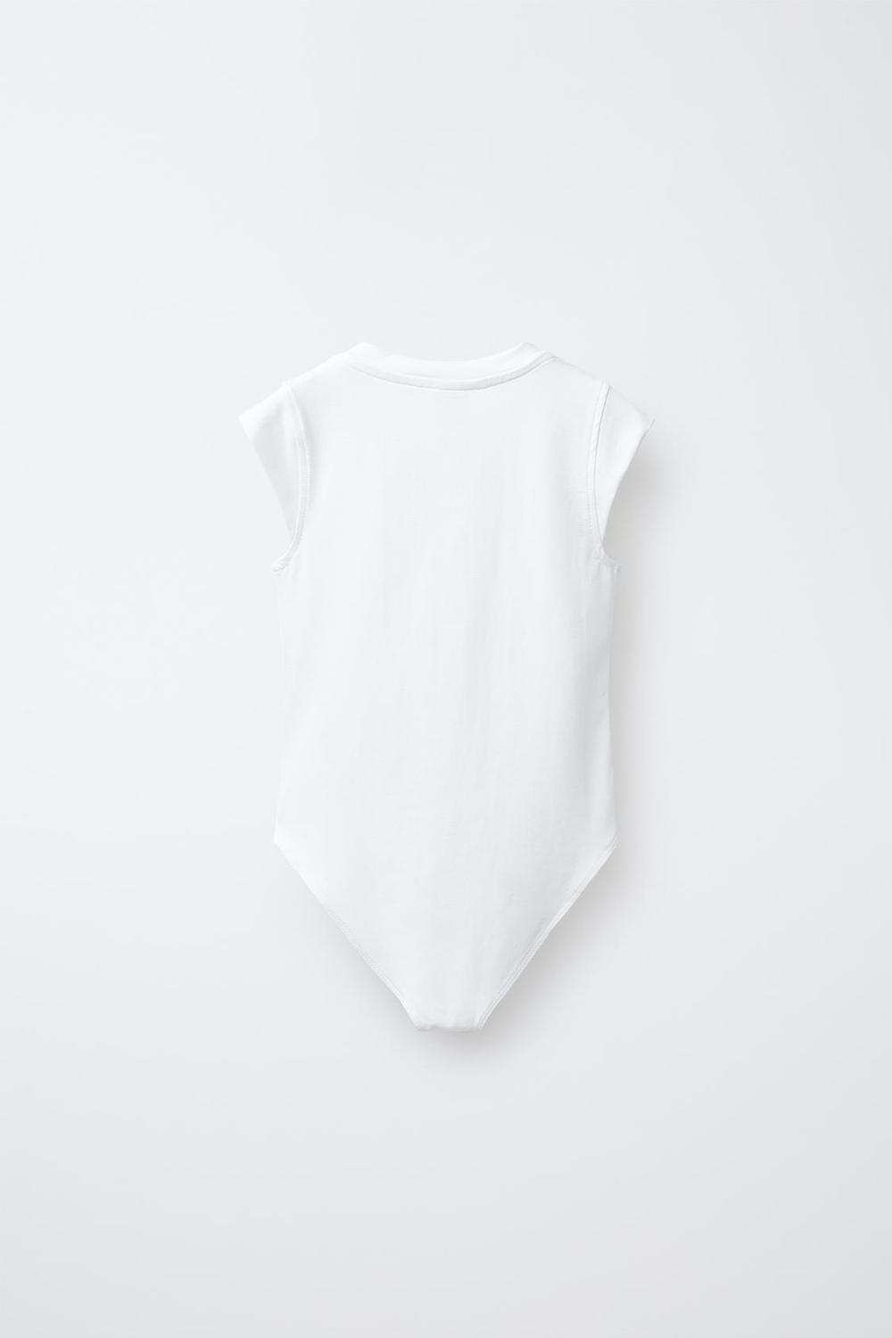 ZARA БОДИ ИЗ ПОЛИАМИДА, БЕЛЫЙ