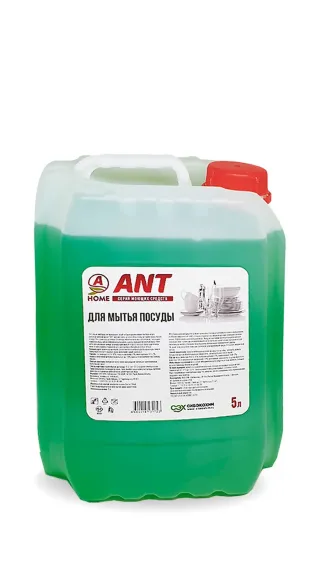 Средство для мытья посуды ANT с ароматом зеленого яблока 5 л
