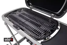 Портативный газовый гриль Weber Traveler Stealth Edition, 1 горелка, чёрный