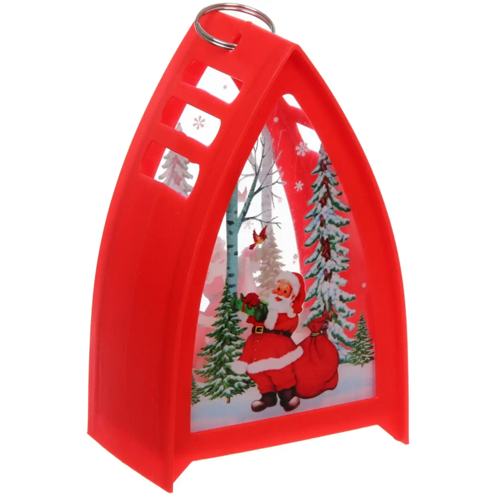 Сувенир с подсветкой «Зимняя история» 9,5*14,5 см, Красный