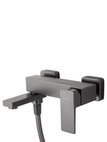 Смеситель для ванны с душем WONZON & WOGHAND CUBE 2.0, Темный графит (WW-88037068-BGM)