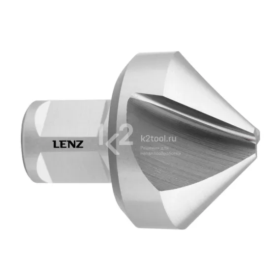 Зенковка по металлу LENZ 90°, 50 мм, HSS-XE, Weldon 19, арт. LZSK-050