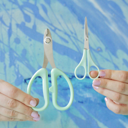 Ножницы и кусачки для флористической проволоки / Набор из двух инструментов для лепки декоративных цветов из сахарной мастики, глины, холодного фарфора