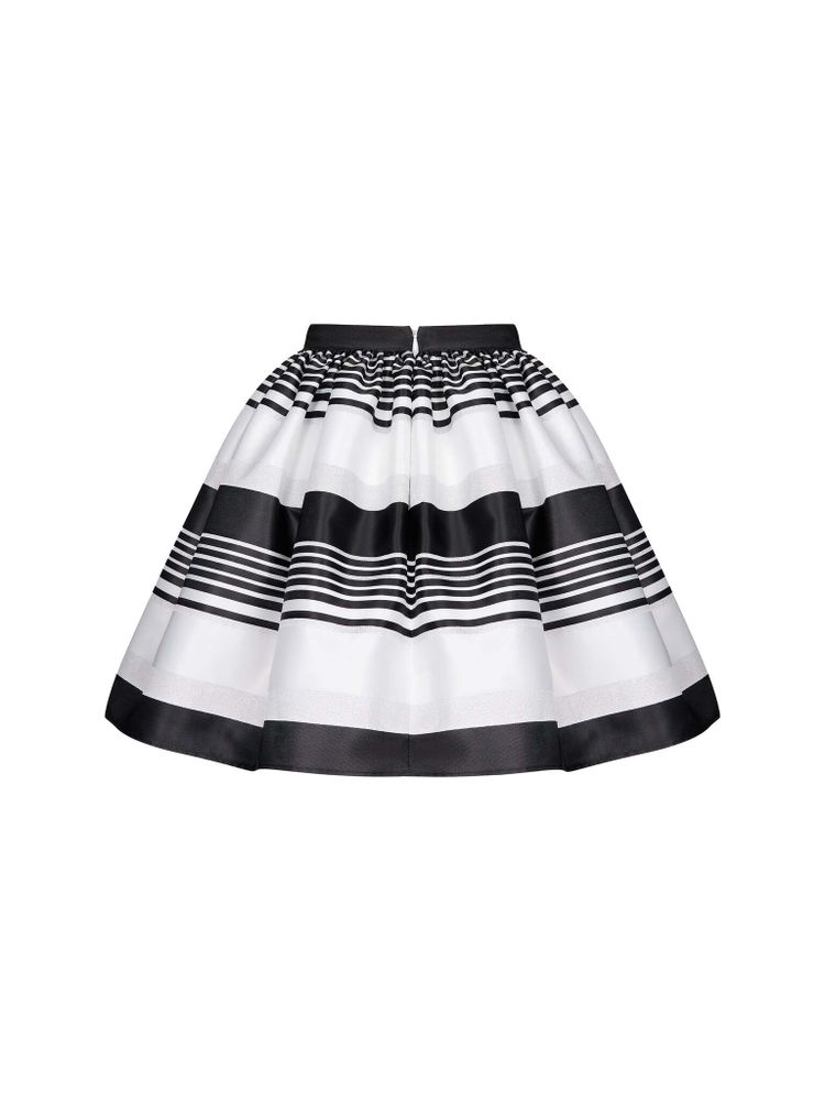 Юбка мини со сборкой из атласа