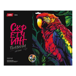 Скретчинг 30*40см "Неоновые животные.Попугай" (Lori)