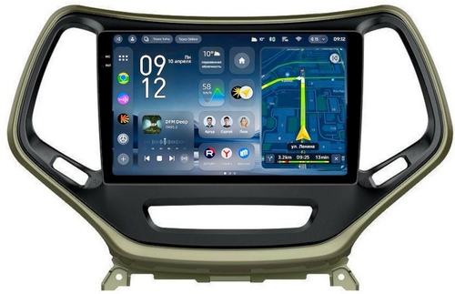 Магнитола для Jeep Cherokee 2014+ - Teyes CC4-PRO монитор 10.36" 2K QLED на Android 13, Быстрейшая, Snapdragon 778G, ИИ, CarPlay, DSP, 4G SIM-слот