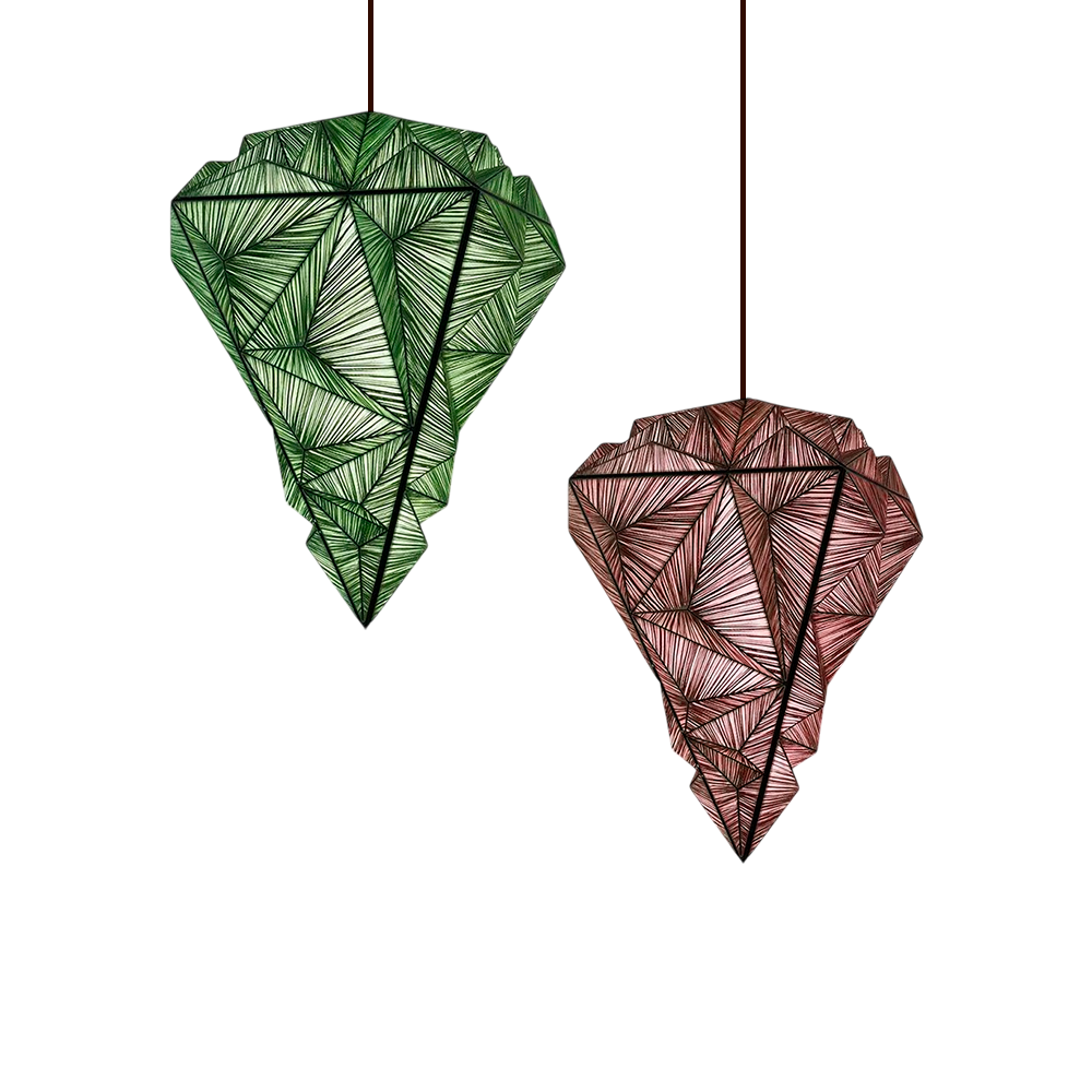 Chandelier design lamp Crystalline by Aqua Creations Studio