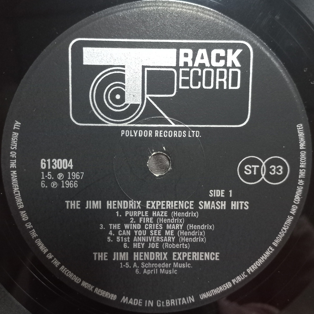The Jimi Hendrix Experience / Smash Hits (LP)