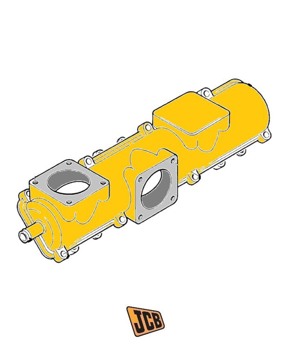Впускной коллектор двигателя JCB 02/201830, 02/202010, 02-201830, 02-202010, 02201830, 02202010