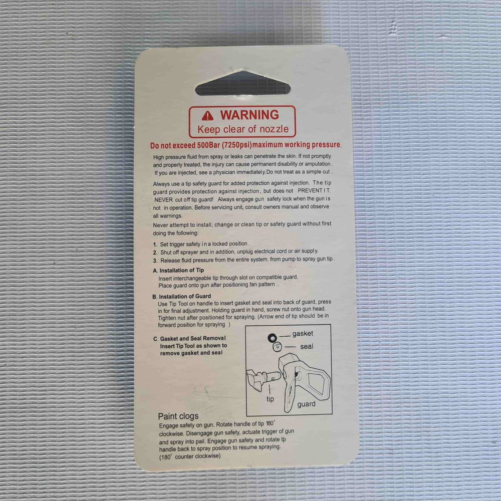 Сопло безвоздушное XHD, 500 бар