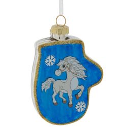 GAEM Украшение новогоднее "Варежка с лошадкой", L6,5 W2 H10,5 см