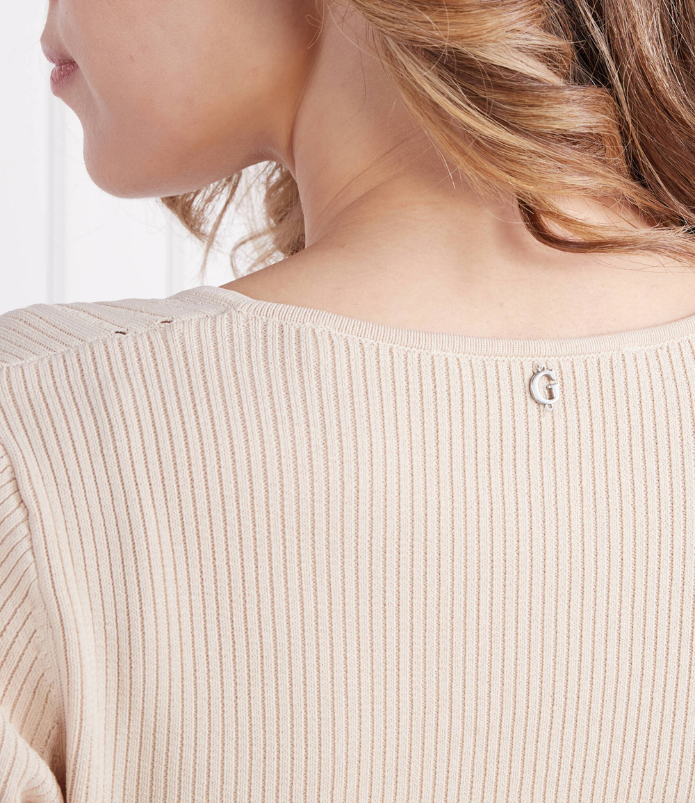 блузка GUESS - кремовый (W3GR17 Z2U00)