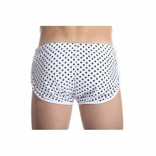 Мужские шорты белые в горошек Gillbro White Polka Dot Shorts