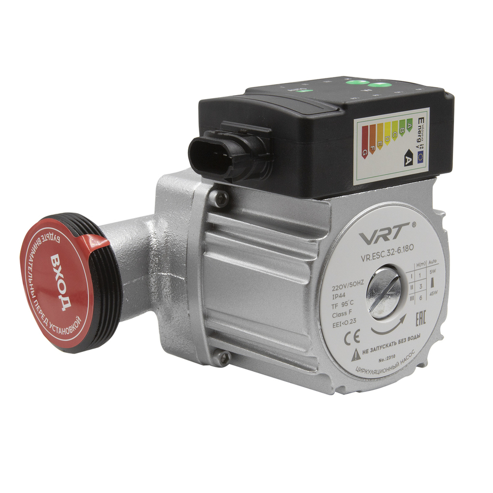 Насос циркуляционный VRT VR.ESC.32-6.180, 5-45 Вт, с частотным регулированием, с гайками