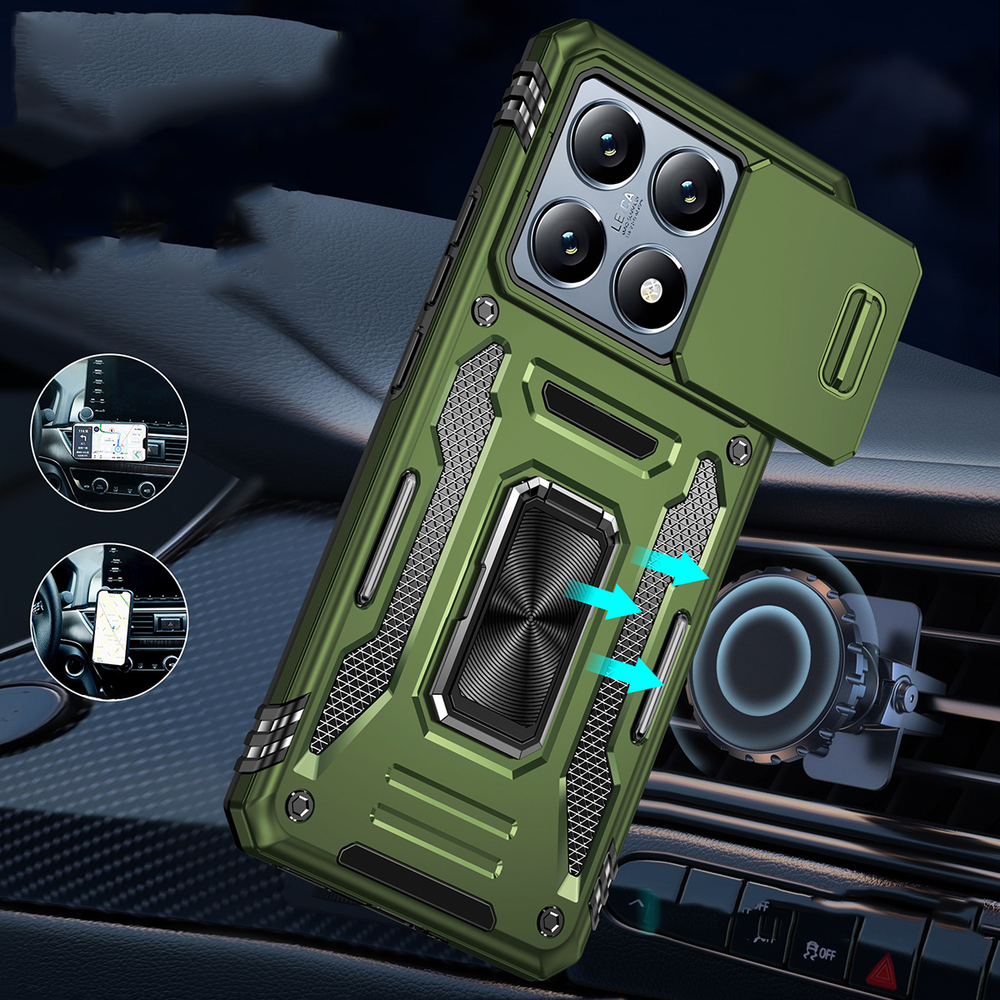 Чехол Safe Case с кольцом и защитой камеры для Xiaomi 14T Pro