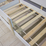 Кровать подростковая "МК-12" 160*80 см., белая/натуральный