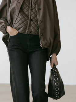 Massimo Dutti Парка объемного кроя, коричневый