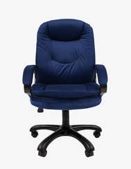 Кресло Chairman Home 668 Россия ткань Т-82 синий (черный пластик)