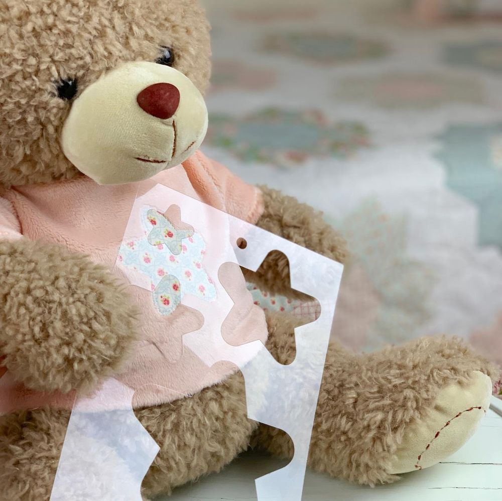 Шаблон для стежки  и аппликации "Звездочки-1" (арт. Т49)