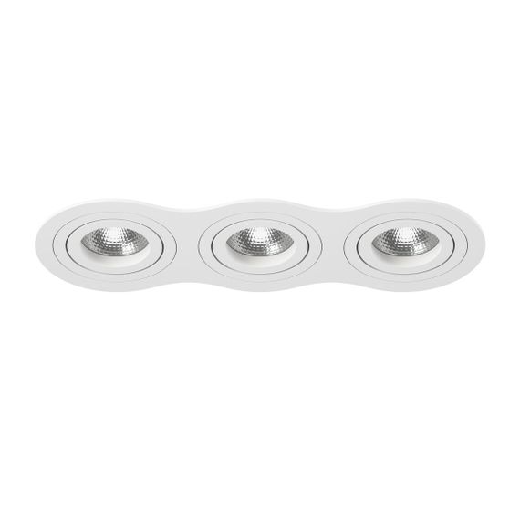 Комплект из светильника и рамки Lightstar Intero 16 (217636+217606+217606+217606) i636060606