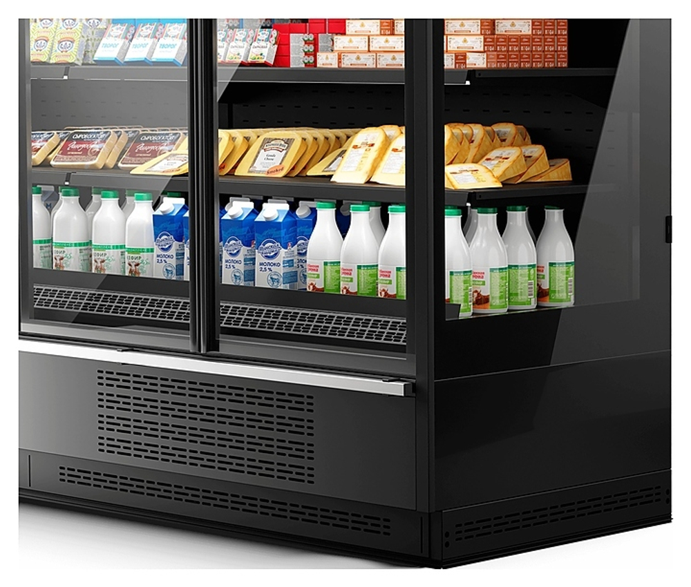 Горка холодильная Dazzl Vega DG 080H 210 375 (выносной агрегат) гастрономическая RAL9005