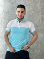 [m]Футболка поло двухцвет ФПМ0004