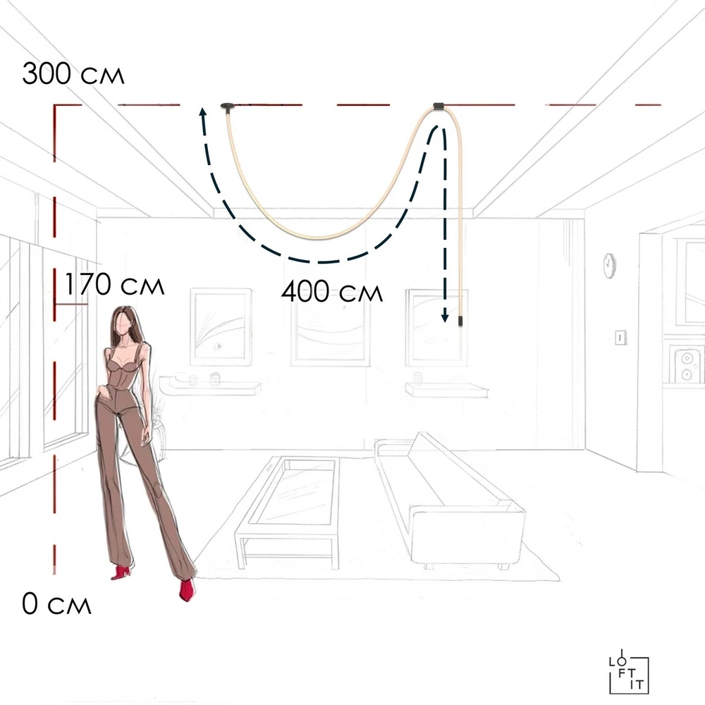 Подвесной светильник Loft It THREAD 10388A Black