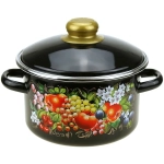 Кастрюля эмалированная 4л «Жостово» 10-Б1614/6